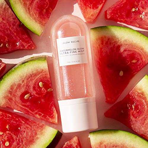Glow Recipe Watermelon Glow Ultra-Fine Face Mist - Hyaluronic Acid Spray Moisturiser for Fresh, Glowing Skin - Hydrating Face Mist with Hibiscus
