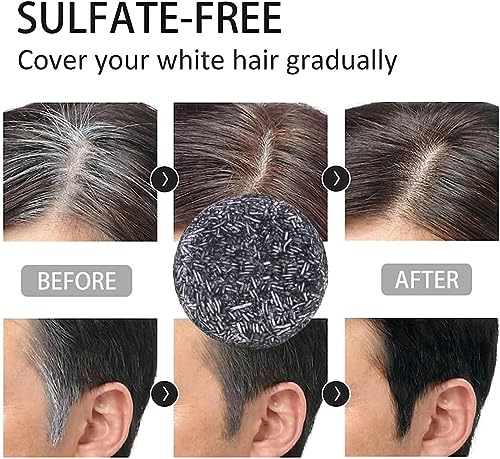 Spartan - Gray Hair Reverse Bar,(3PCS) Organic Grey Reverse Shampoo Bar,Reverse Grey Hair Bar Shampoo,Gray Hair Coverage Soap,Gray White Hair Rep