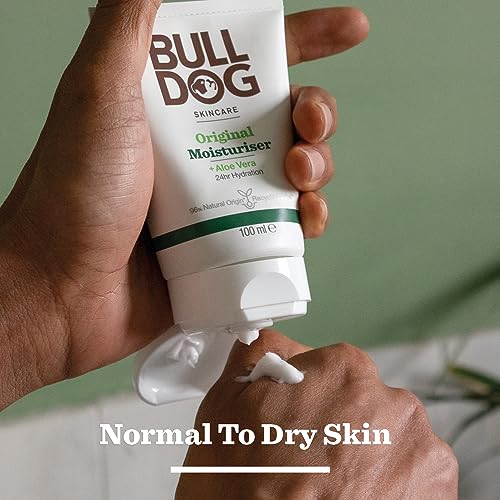 BULLDOG - Skincare for Men | Original Moisturiser | Face Cream for Normal and Dry Skin | 100 ml