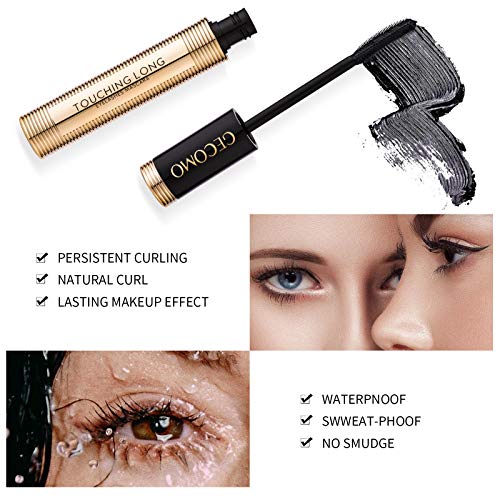 Mimore Mascara Long Lasting Waterproof & Smudge-Proof Natural Fiber Lash Mascara, Lengthening and Thick, fiber Mascara Volume Enhancer Eye Lash M