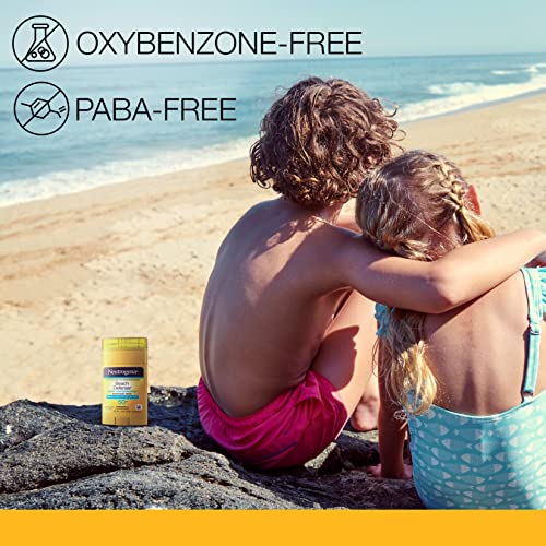 Neutrogena Beach Defense Sunscreen Stick with Broad Spectrum SPF 50+, Lightweight Water-Resistant Sunscreen with Oil-Free & PABA-Free Formula, 1.