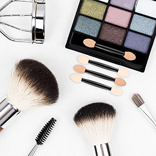 Eyeshadow Applicators,MORGLES Eyeshadow Brush Sponge Applicator 50pcs Disposable Eyeshadow Brush Eyeshadow Sponge Brush Eye Makeup Applicators(Bl