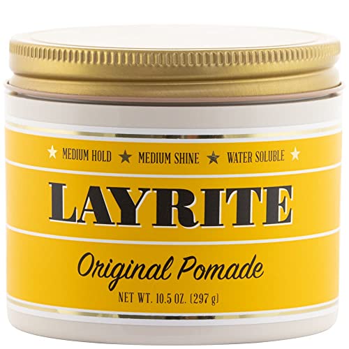Layrite Superhold Pomade 120g | High Hold | Water Soluble | Medium Shine