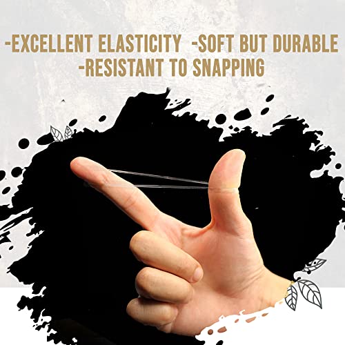 Bellure 1000 Pcs Clear Small Elastic Hair Bands, 2 pcs Elastic Rubber Hair Band Remover Cutter, Mini/Tiny Clear Hair Elastics Bands/Ties, Hair Bo