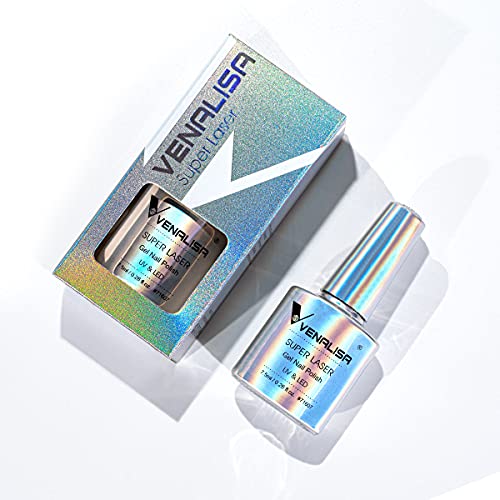 VENALISA Holographic Gel Nail Polish Silver Glitter Effect Sparkling Colors Soak off UV LED Nail Lamp for Nail Starters at Home