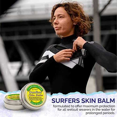 Leaping Fish Surfers Skin Balm - Prevent Chafing For Wetsuit Users. Made From Natural Plant Oils & Waxes