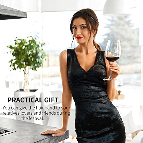 Fuyamp 6 Packs Plastic Headband Plain Headband Hair Bands with Teeth, Plastic Headbands Alice Band Sharks Tooth Comb Headband Hair Accessories fo