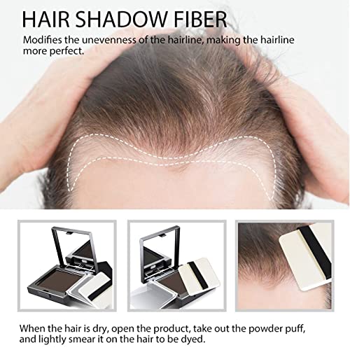 Instantly Hairline Shadow - Hairline Powder - Quick Cover Grey Hair in Hair Regrowth Treatments - Windproof Sweatproof Hair Touch-Up for Root Con