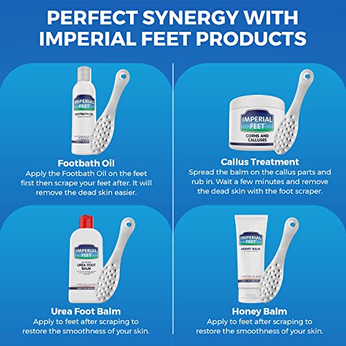 Stainless Steel Foot Scraper - Professional Double-Sided Foot File Callus Remover for Feet - Foot Rasp Scrubber for Wet Or Dry Skin - Easy to Cle