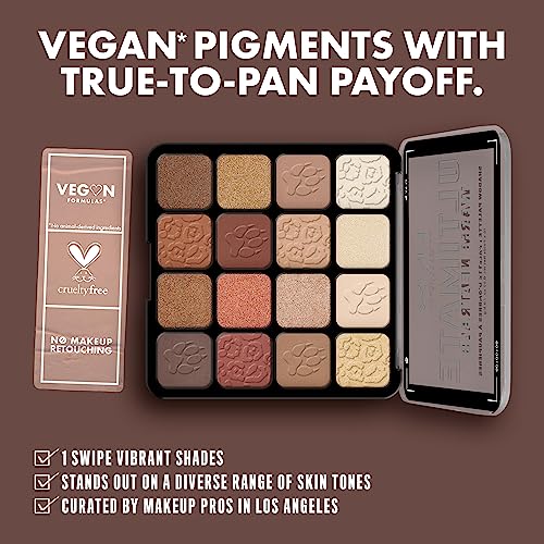 NYX Professional Makeup Ultimate Shadow Palette, 16 Vibrant True-To-Pan Eyeshadow Shades, Metallics, Shimmers, Colours and Nudes in Pressed Pigme