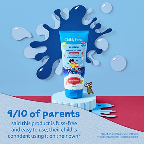 Childs Farm | Miracle Moisturiser 200ml | Raspberry | For Wet or Dry Skin | 24-Hour Moisturisation