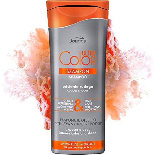 Joanna Ultra Color - Shampoo For Copper Shades - Strengthening & Revitalising Hair Shampoo - Colour Refreshing & Hair Care - Deepens Colour Inten