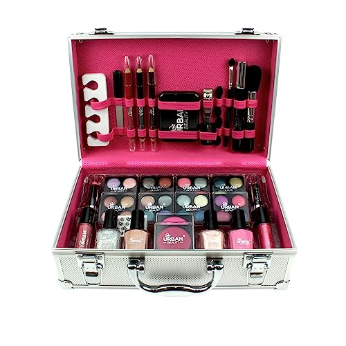 Love Urban Beauty - 60 Piece Dazzling Vanity Case Cosmetic Beauty Travel Carry Box Gift Set