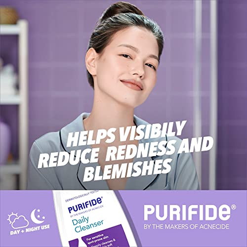 PURIFIDE by Acnecide Daily Cleanser, 235ml, Face Wash For Acne Prone & Sensitive Skin, Soap Free