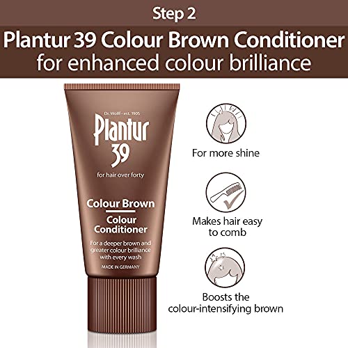 Plantur 39 Caffeine Shampoo and Conditioner Set for Brown Brunette Hair | Conceal Hairline Prevents and Reduces Hair Loss | Unique Formula Suppor