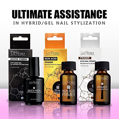 La Rosa 7-in-1 BUILDER GEL in a Bottle - UV Gel - NUDE for nail design and nail art, Nail Easy-To-Use Extension Builder, Cover gel - 15 ml (Light
