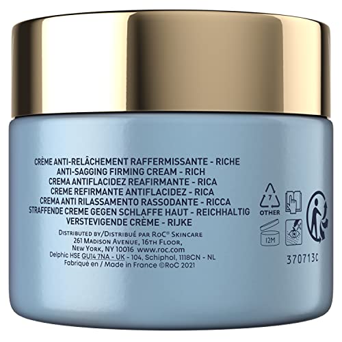 RoC - Multi Correxion Anti-Sagging Firm + Lift Face Cream - 3-in-1 - Hyaluronic Acid - Anti Aging - Under Eye Cream for Puffiness and Dark Circle