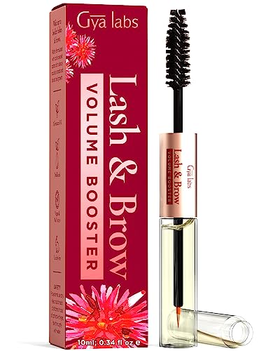 Gya Labs Lash and Brow Oil - 100% Castor Oil for Eyelashes and Eyebrows - Natural Castor Oil Eyelash Serum For Fuller-looking Lashes - Caster Oil