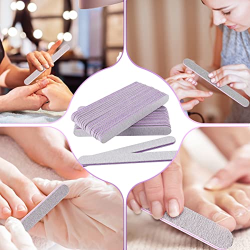 AYITOO Nail File Gel Grit 50pcs in Set Manicure File Nail Polisher Boards Buffers Grit 100/180 Professional Nail Files for Acrylic Gel Nails Natu