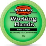 O’Keeffe’s Working Hands, 96g Jar - Hand Cream for Extremely Dry, Cracked Hands | Instantly Boosts Moisture Levels, Creates a Protective Layer &