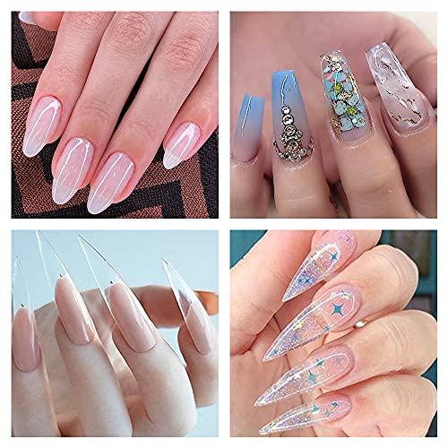 Lofuanna 17g Professional Clear Acrylic Powder Salon Quality Acrylic Nail Powder for Nails Extension Nail Art System for Home/Salon