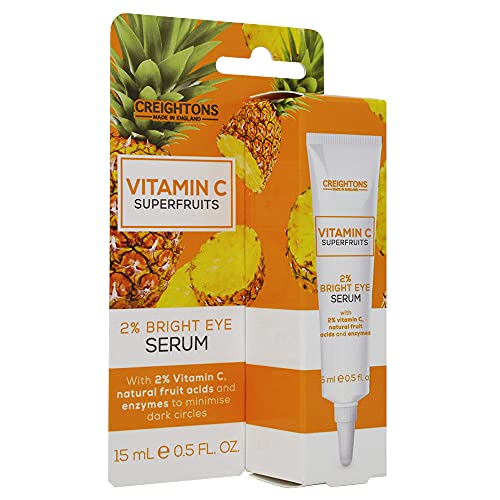 Creightons Vitamin C Superfruits 2% Bright Eye Serum (15 ml) - A Lightweight Moisturiser with 2% Vitamin C, Natural Fruit Acids and Enzymes to Re
