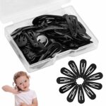 AvoDovA 50PCS Girls Snap Hair Clips, 3CM Non-Slip Kids Hair Clips Metal, Metal Barrettes Hairpins, Hair Accessory, Girls BB Barrettes Snap Hair C