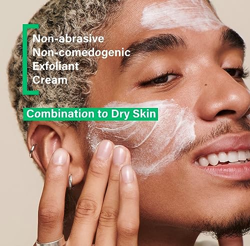 Coats Gentle Dual Exfoliant Cream Face Wash. Mandelic Acid, Lactic Acid + Hyaluronic Acid + Natural Mineral Perlite. Clinically Proven Skin Care,