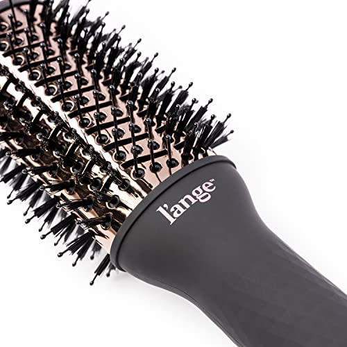 L'ANGE HAIR Le Volume 2-in-1 Titanium Brush Dryer Blush | Hot Air Blow Dryer Brush in One with Oval Barrel | Hair Styler for Smooth, Frizz-Free R