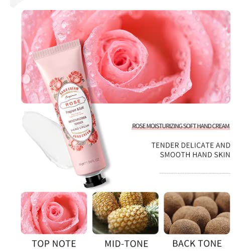 Rose Hand Cream - Hand Cream - Presents For Women - Friendly To All Skin Non-Greasy - Birthday Presents For Women - Mother'S Day Gifts - 30ml
