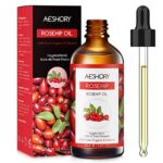 Aeshory Cold Pressed Rosehip Oil for Face 100ml, 100% Pure Natural Rosehip Seed Oil, Hydrating Nourishing & Moisturising for Skin, Hair, Nails, a