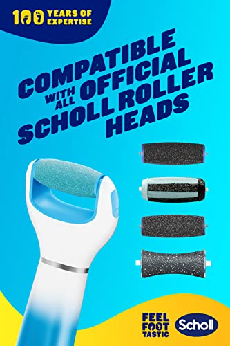 Scholl Velvet Smooth Electric Foot File Pedicure Hard Skin Remover with Extra Cracked Heel Roller Refill