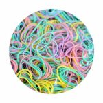 TYGA Store Pack of 1000 Mini Rubber Bands Soft Elastic Bands for Kids Hair, Braids Ponytail Hair, Pet Hairband Wedding Hairstyle and More (Pastel