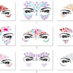 Face Gems Adhesive Glitter Jewel Tattoo Sticker Festival Gems Rave Party Body Make Up (Shine)