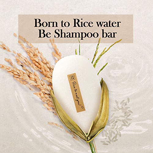 Mimosu Rice Water Shampoo and Conditioner – 2 in 1 Fermented Rice Water for Hair Growth Moisturizing Unscented Solid Shampoo Bar, for Dry Damaged