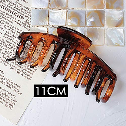 Hair Claw Clips for Thick Hair - 3pcs 4.3’’ ABS Nonslip Jumbo Hair Clips Strong Hold Hair Jaw Clips Big Hair Clips French Design Hair Styling Acc