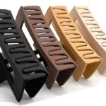 QAIMER hair claw clips for women thick hair, 4.1 inch matt coated hair clips women for thick & thin hairs, 4PCS