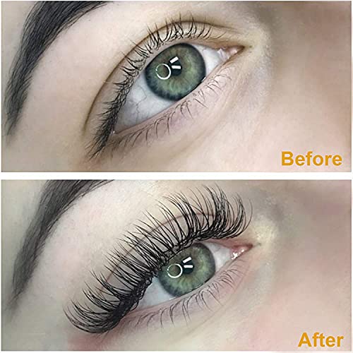 Eyelash Extensions 0.15 D Curl Mix-8-15mm QUEWEL Classic Lash Extensions Classic Individual Lash Extensions Soft Black Matte Single Lashes Extens