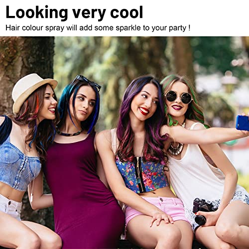 Hair Chalks for Girls, Hair Chalk Comb, 10 pcs Washable Hair Chalk Dye for Kids, Kids Makeup Sets for Girls, Girls Birthday Presents, for Birthda