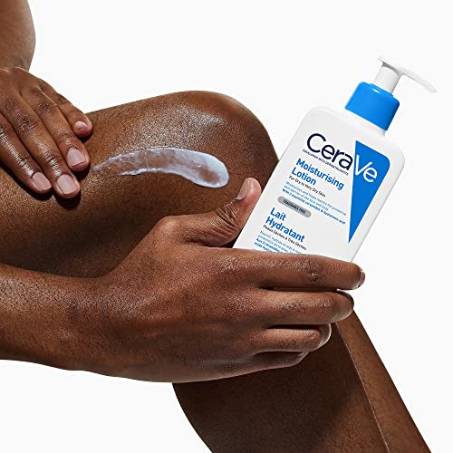 CeraVe Moisturising Lotion, with hyaluronic acid and 3 essential ceramides, Daily Face & Body Moisturiser for Dry to Very Dry Skin (Packaging may