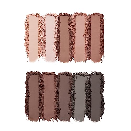 e.l.f. Perfect 10 Eyeshadow Palette, Ten Ultra-pigmented Nude, Matte Shades, Blendable Formula, Vegan & Cruelty-free, Nude Mood (Packaging May Va
