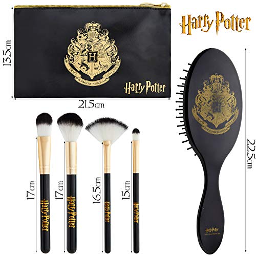Harry Potter Makeup Bag, Brush Set for Women, Travel Toiletry Bags, Beauty Case for Girls, Cosmetic Accessories Sets for Ladies