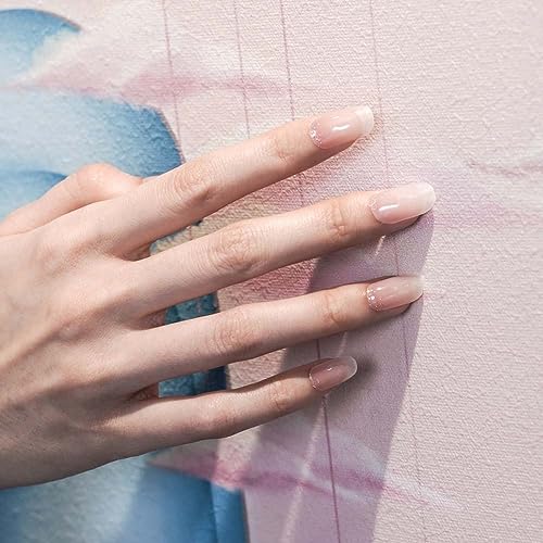 DANNI & TONI 28 Stickers Semi Cured Nail Wraps Soft Self-Adhesive Gel Nail Stickers,Salon-Quality Gel Nail Polish Strips Manicure Stickers Set (i