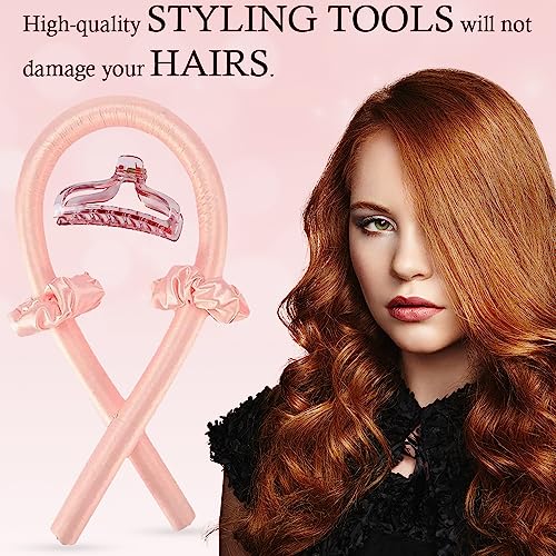 Heatless Curlers Headband No Heat Hair Curler for Sleeping Heatless Curls Roller Overnight Heatless Hair Curlers Set Soft Curling Rod Headband He