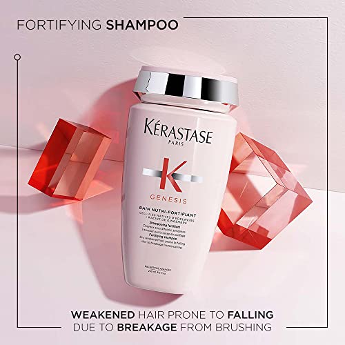 Kérastase Genesis, Nourishing & Fortifying Shampoo, For Weakened hair, With Ginger Root & Edelweiss Flower, Bain Nutri-Fortifiant, 250ml