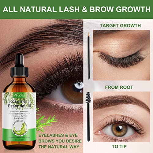 Rosemary Oil For Hair Growth 120ml, Rosemary Oil Pure Organic, Improve Hair Loss & Promote Hair Growth, Rosemary Hair Oil For Men Women