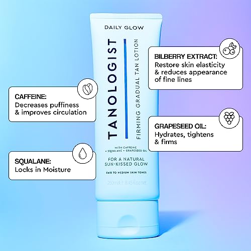 Tanologist Firming Daily Glow Gradual Self-Tanning Lotion, Medium - Dark, 250ml