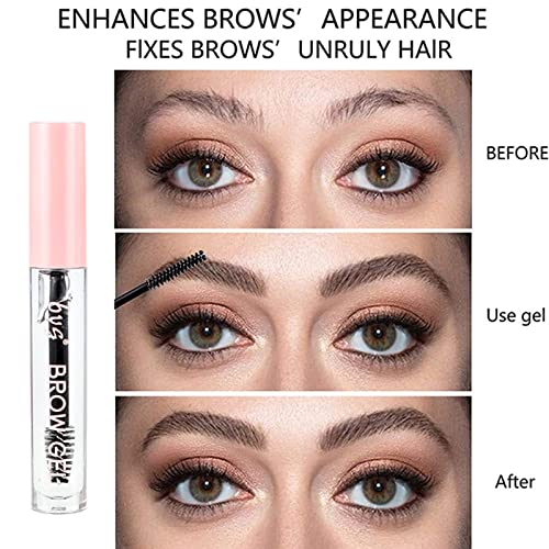 Eyebrow Gel, Brow Gel, Waterproof Eyebrow Gel Clear, Eyebrow Glue Transparent Long Lasting Sweat-Proof Smudgeproof Brow Fix Gel for Makeup, Natur
