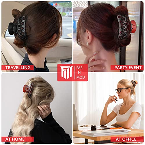 Hair Clips for Thick Hair, 3.6" Hair Claw Clips Strong Hold Hair Clips for Women Thick Thin Hair 3PCS (Matte)