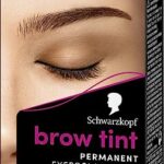 Schwarzkopf Brow Tint Professional formula Eyebrow Dye Brow Tinting Kit with Gentle Permanent Colour - Dark Brown (Packaging may vary)